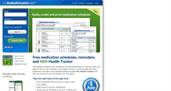 Desktop Screenshot of mymedschedule.com